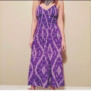 NWT Rebecca Taylor Batik Silk Spaghetti Hippie Strap Dress Size 8